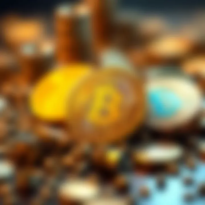 Micro Coins Growth Potential A visual representation of micro coins showcasing their growth potential in the cryptocurrency market.