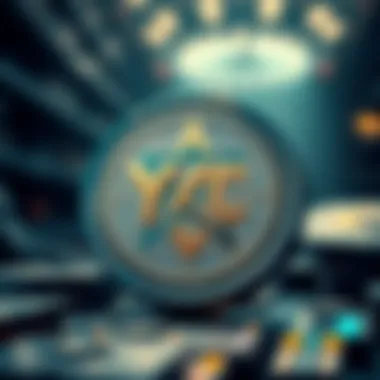 Visual representation of the blockchain technology powering YCC