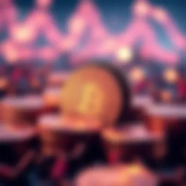 Digital Representation of Cryptocurrency Coins A digital representation of cryptocurrency coins