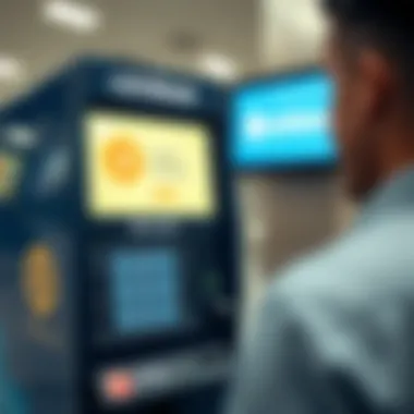 User Interface of a Coinbase Machine Coinbase machine showcasing user-friendly interface