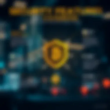 Security Features of Coinbene Infographic illustrating Coinbene's security features and measures