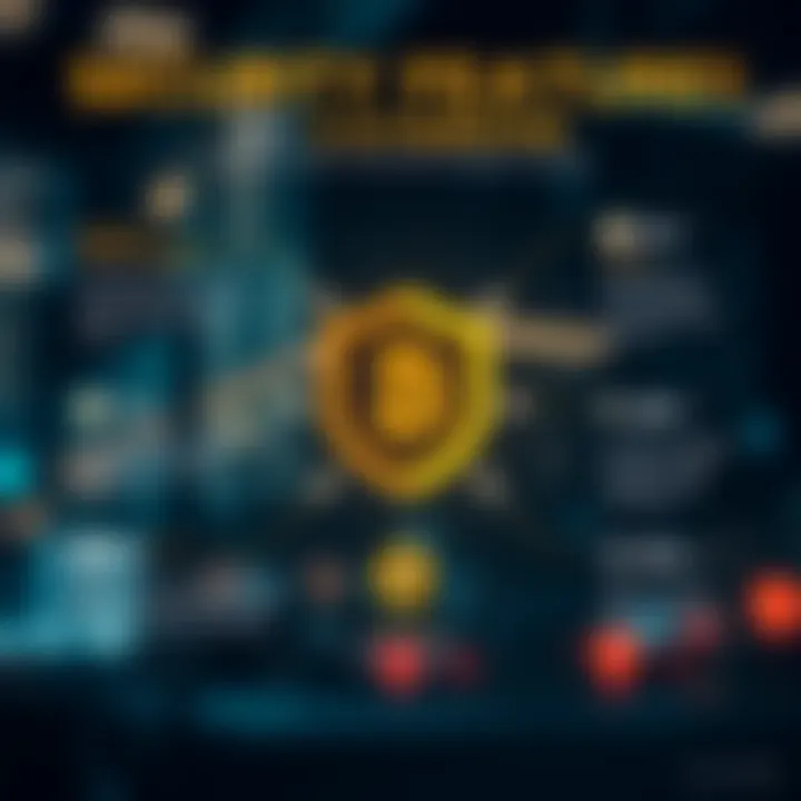 Security Features of Coinbene Infographic illustrating Coinbene's security features and measures