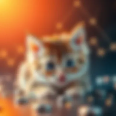 Blockchain Technology Explained An abstract representation of blockchain technology underlying the CryptoKitties game.