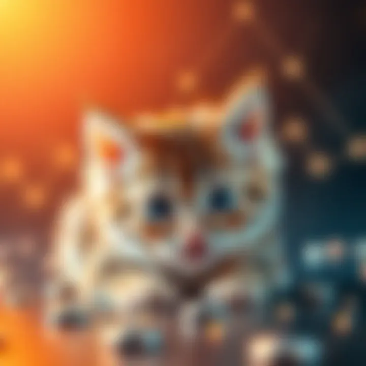 Blockchain Technology Explained An abstract representation of blockchain technology underlying the CryptoKitties game.