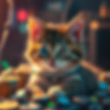 Digital Ecosystem of CryptoKitties An artistic rendering of the digital ecosystem surrounding CryptoKitties and cryptocurrency.