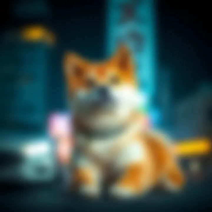 Graphic illustrating market trends of Shiba Inu Coin