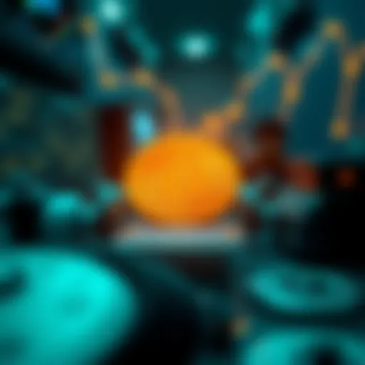 Visual representation of cryptocurrency concepts