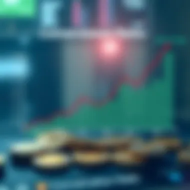 Fluctuating Conversion Rates of Digital Currencies Graph illustrating conversion rates between different cryptocurrencies over time