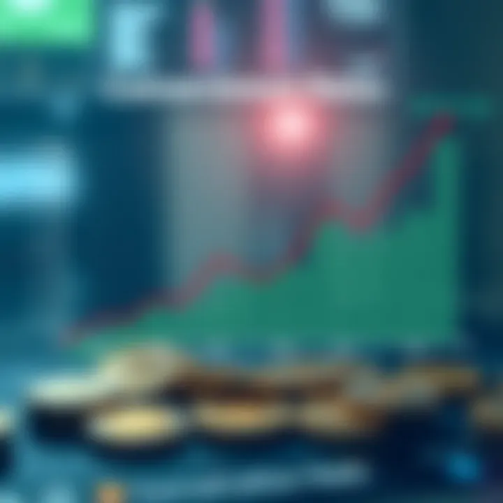 Fluctuating Conversion Rates of Digital Currencies Graph illustrating conversion rates between different cryptocurrencies over time