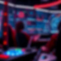 An innovative gaming interface showcasing blockchain integration