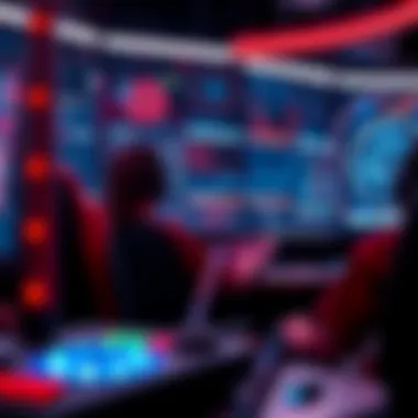 An innovative gaming interface showcasing blockchain integration