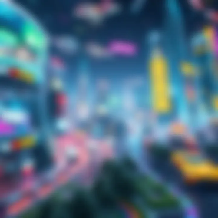 An impressive virtual world created by a crypto game