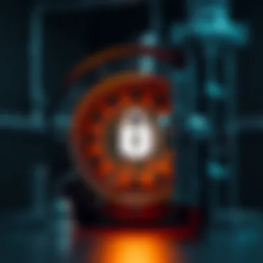 A secure vault symbolizing the safety of crypto assets