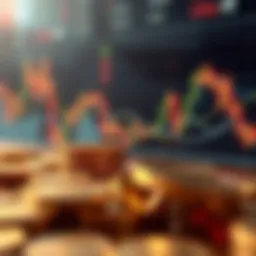 An abstract representation of cryptocurrency trading dynamics