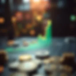 Graph illustrating rising cryptocurrency trends