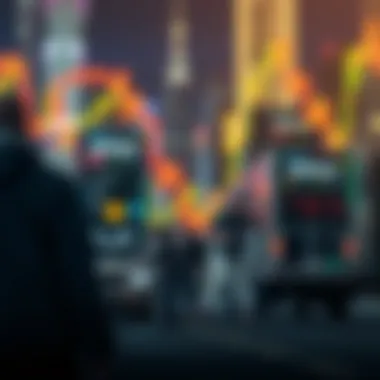 Visual representation of market volatility and stability