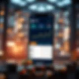 User interface of the ExMarkets app showcasing trading dashboard