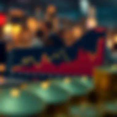 Graph depicting market trends of low-priced digital currencies