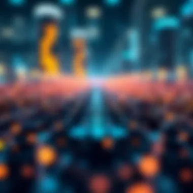 Blockchain Technology Overview Graphic illustrating blockchain technology