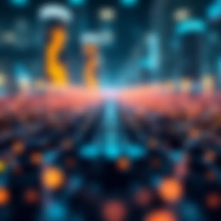 Blockchain Technology Overview Graphic illustrating blockchain technology