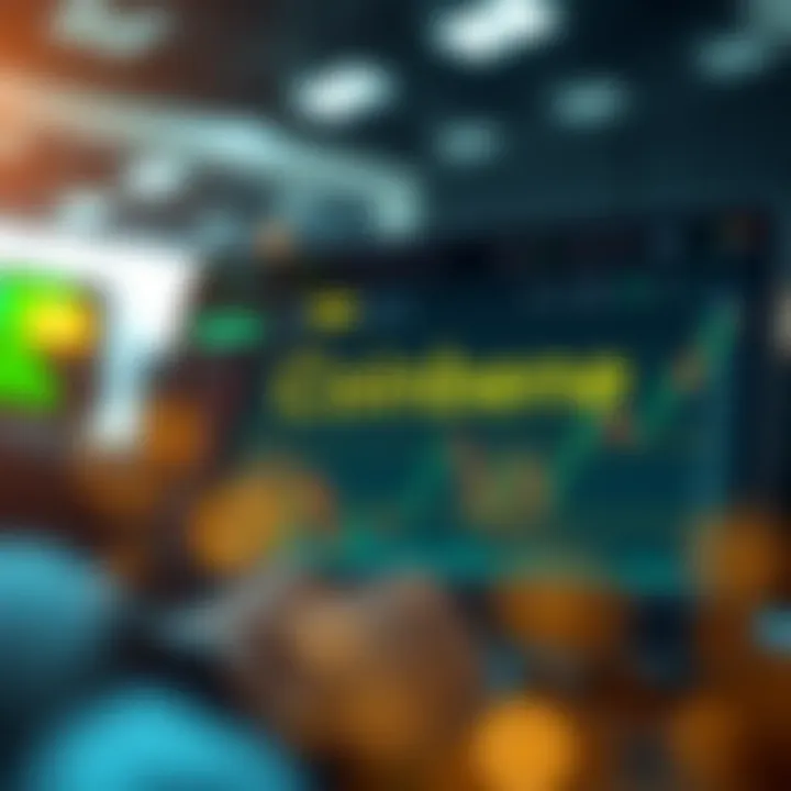 Coinbene Trading Interface Overview Visual representation of Coinbene's user interface showcasing trading features