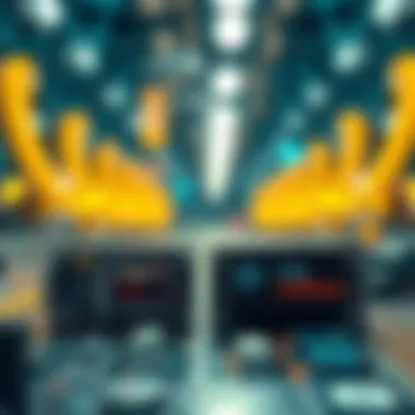 FPGA vs Traditional Mining Efficiency An illustration comparing FPGA efficiency against traditional mining hardware