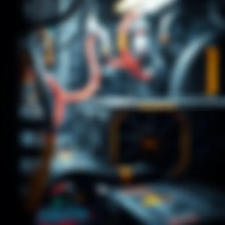 Mining Rig with FPGA Cards A visualization of a mining rig utilizing multiple FPGA cards