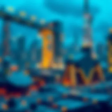 Blockchain Applications Across Industries Visual representation of blockchain applications across industries