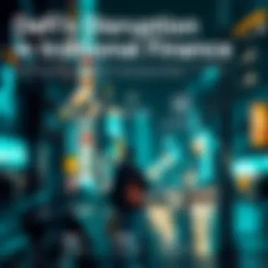 DeFi's Disruption of Traditional Finance Infographic on DeFi's impact on traditional finance