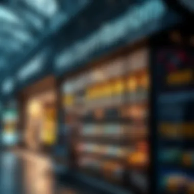 Retail Revolution: Cryptocurrency Acceptance Modern storefront showcasing cryptocurrency options