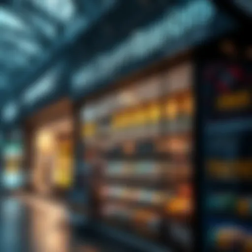 Retail Revolution: Cryptocurrency Acceptance Modern storefront showcasing cryptocurrency options