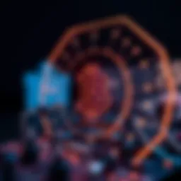 Conceptual representation of blockchain technology