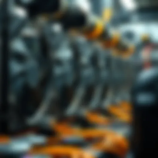 Cryptocurrency Mining Hardware A visual representation of cryptocurrency mining hardware in operation