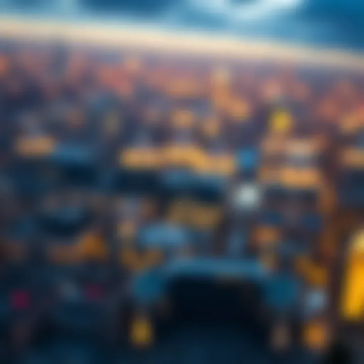 Visual representation of cryptocurrency airdrops