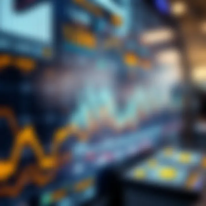 Close-up of digital interfaces showcasing financial technology advancements