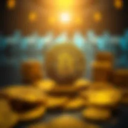 Conceptual representation of free cryptocurrency incentives