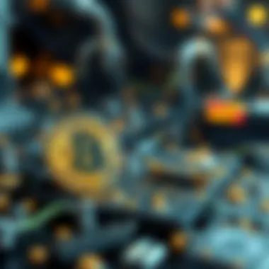 Technological Innovations in Cryptocurrency An illustration showing the technological advancements in blockchain