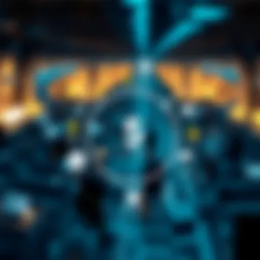 Diagram showcasing institutional involvement in cryptocurrency