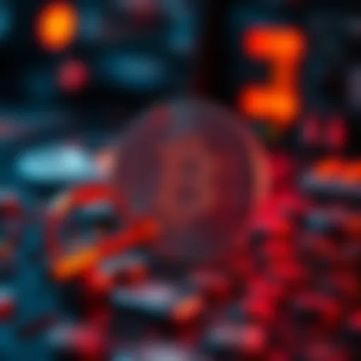 Visual representation of key extraction process in cryptocurrency