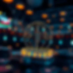 Visual representation of blockchain technology