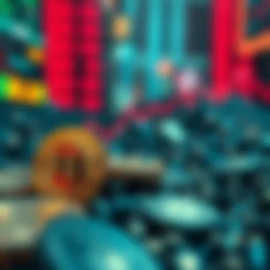 Market Volatility Impact on DCA Strategy Visual representation of market volatility in cryptocurrency and its impact on DCA