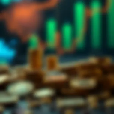 Visual representation of capital gains and losses