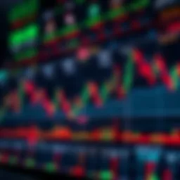 Chart illustrating cryptocurrency market fluctuations