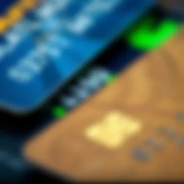 Close-up of a credit card and a digital currency wallet interface