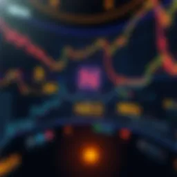 Illustration of Neo ticker in cryptocurrency market