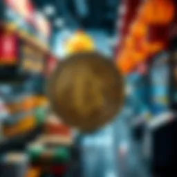 A visual representation of NFT coins in a digital marketplace