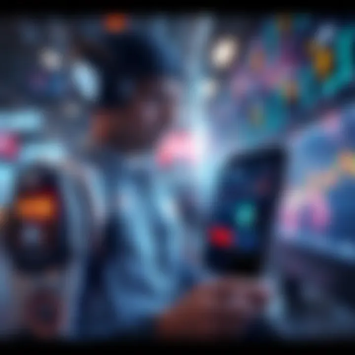 Technology in Crypto Trading A futuristic representation of technology's role in crypto trading