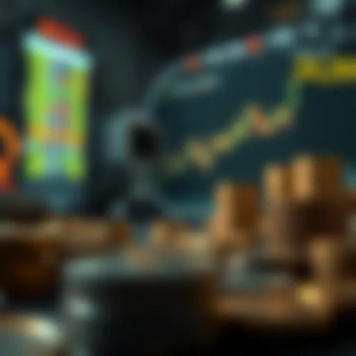 Visual representation of supply and demand dynamics in crypto trading