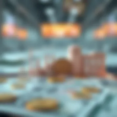 Graph illustrating the evolution of monetary systems