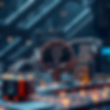 Visual representation of blockchain architecture